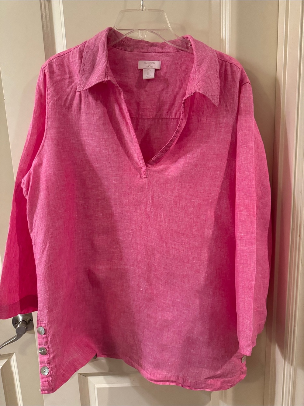 Pink Linen Tunic